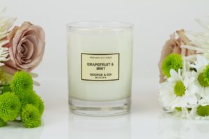 GEORGE & EDI Large Soy Candle in Grapefruit & Mint