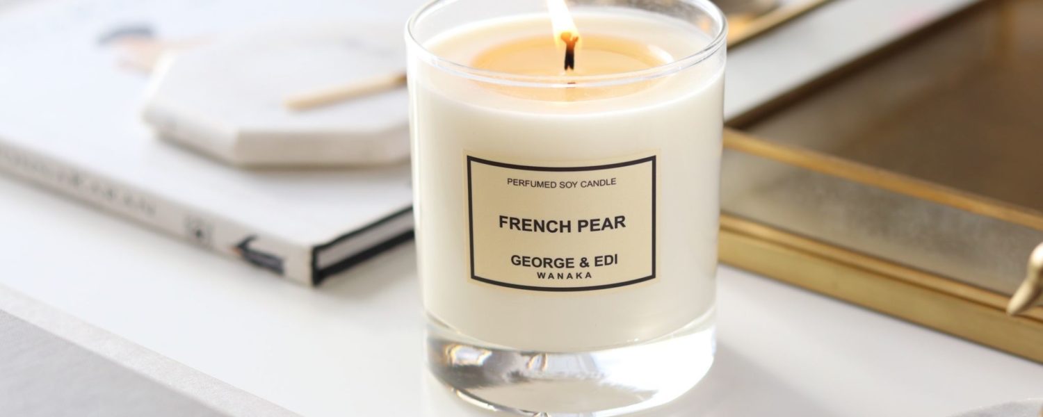 George & Edi_French Pear Scented Soy Candle
