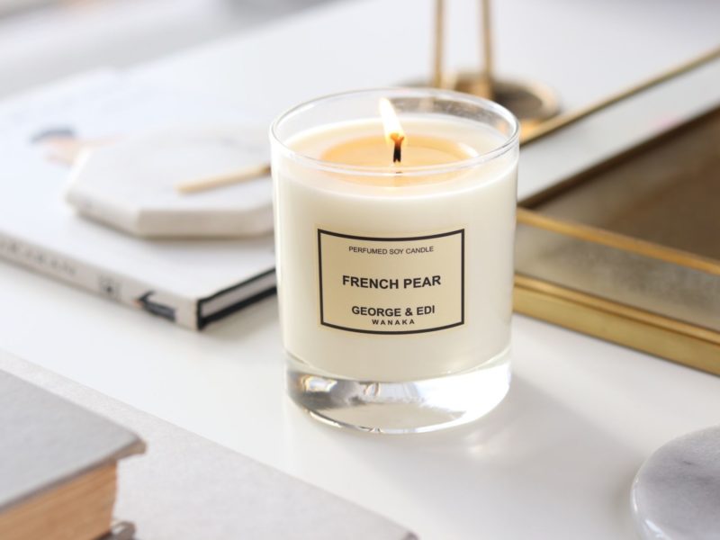 George & Edi_French Pear Scented Soy Candle