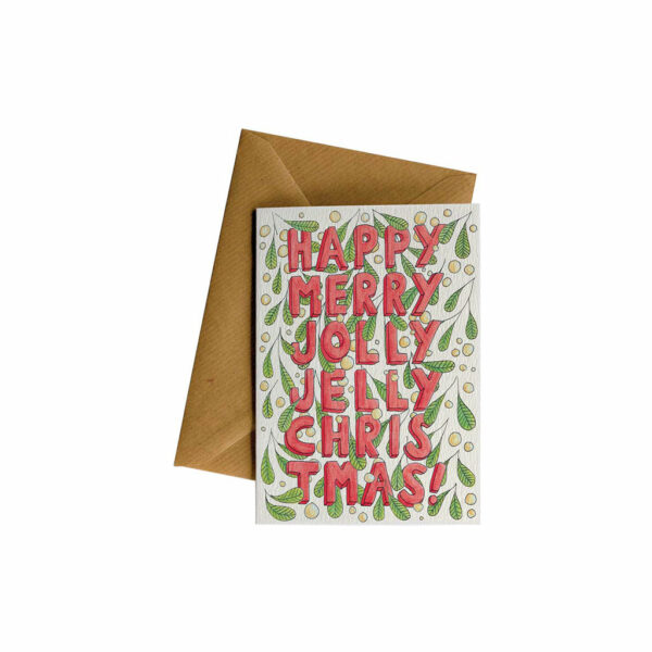 Happy Merry Jolly Jelly Christmas Card - A Little Difference Queenstown