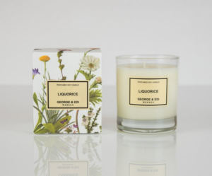 G E Standard Size Candle Liquorice Alpine Flowers Box Website Image2