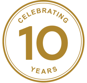 George & Edi Celebrating 10 Years Logo Final